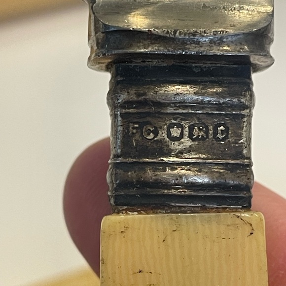 Antique S. Williamson & Sons Silversmiths - 8 Knife Set - c 1895 - Picture 9 of 11